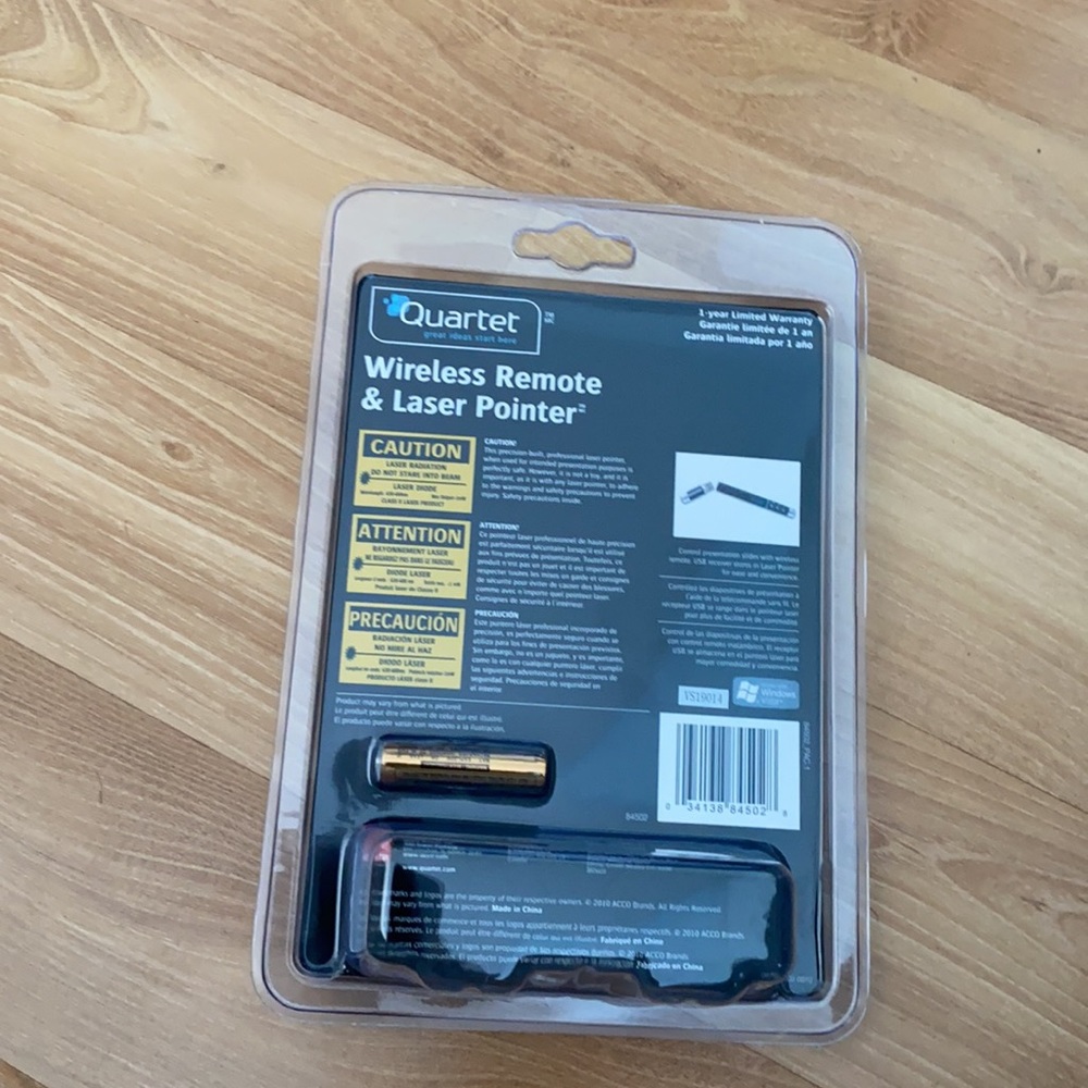 Quartet Wireless Remote & Laser Pointer - Picture 4 of 12